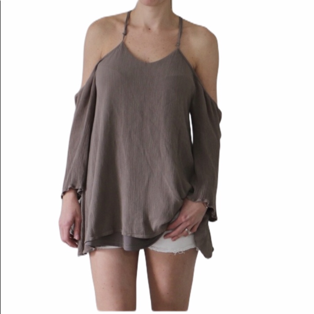Tobi Cold Shoulder Top